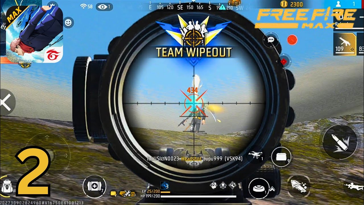 Free Fire Max - Gameplay Walkthrough - Part 2 - Solo Vs Squad (Android, iOS)