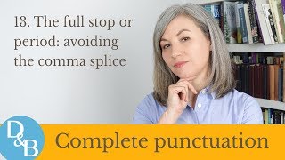 full stop comma splice