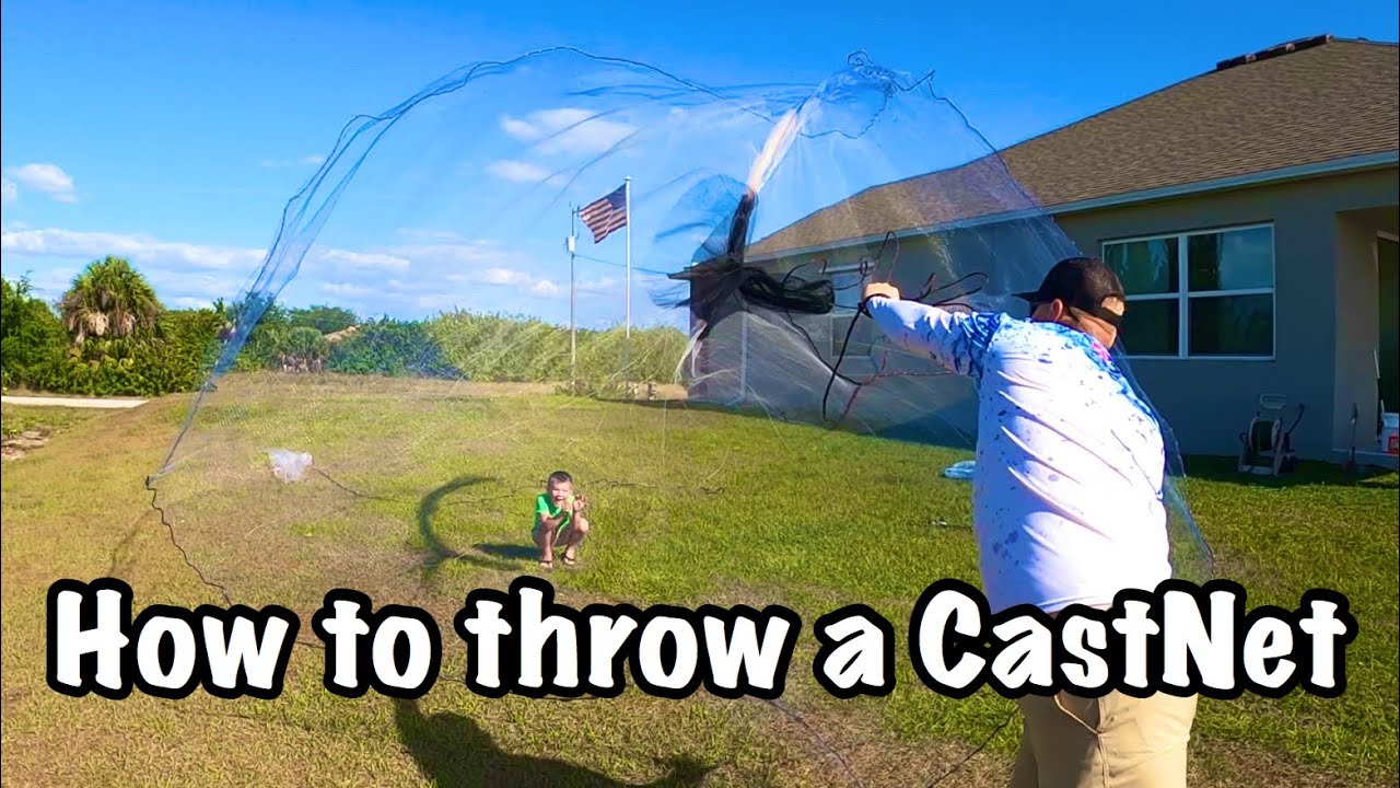 How to Throw a Cast Net 12' ( Triple Load ) feat. 7 year old Bryce 