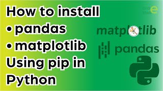 How to install pandas 🐼 and matplotlib modules using pip in Python 🐍
