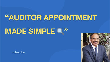 Statutory Auditor Appointment & Re-Appointment under Section 139 of the Companies Act, 2013 |Roadmap