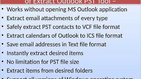 Extract Outlook PST Software