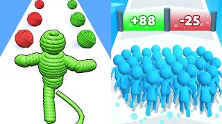 Rope Man Run VS Count Master Max All Levels Gameplay Android,iOS NEW UPDATE