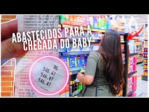 Nossa ÚLTIMA compra de SUPERMERCADO antes do BABY NASCER! 🤰🏻✨