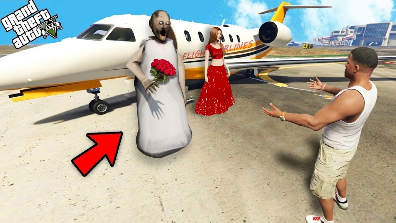 Granny is back from Dubai with Kamla in GTA 5