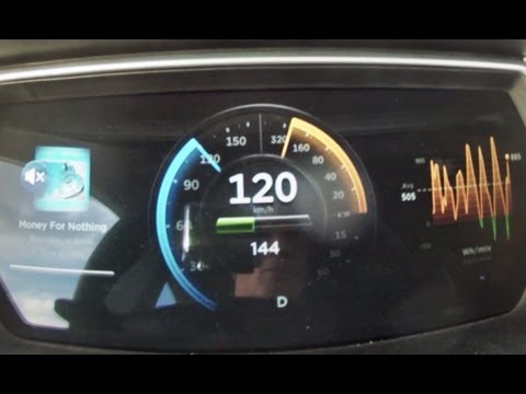 Tesla Model S sprint: from 0 to 120 km/h