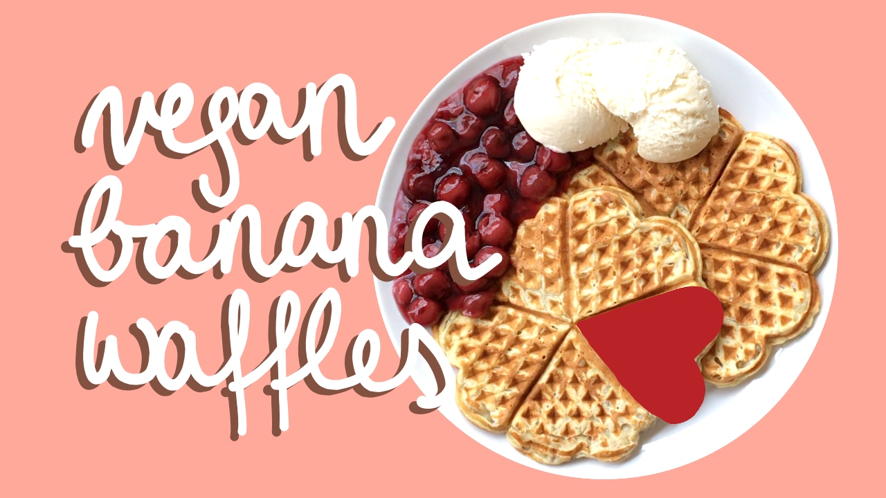 6 Ingredient Banana Waffles (Vegan)