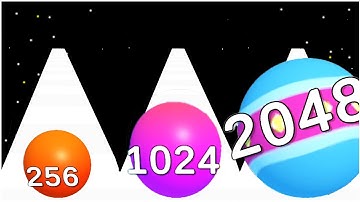 Ball Merge 2048 - Gameplay Walkthrough - Max Levels (Lvl 21-40) #2048