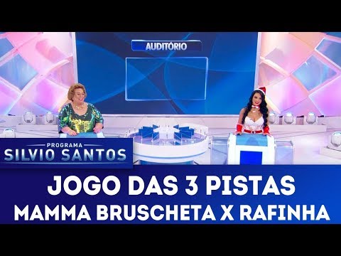 Jogo das 3 Pistas - Mamma Bruschetta X Rafinha Viscardi | Programa Silvio Santos (23/12/18)