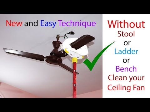 How To Clean A Bathroom Ceiling Fan Without Removing Screen?