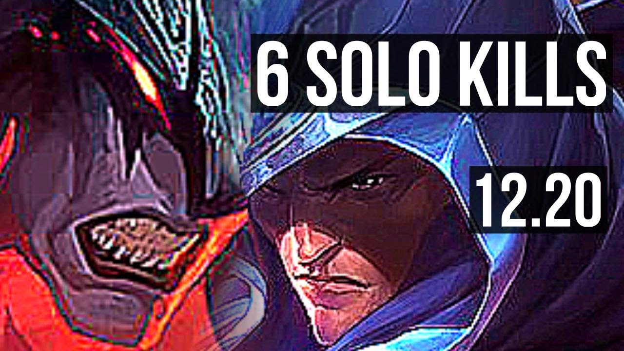 AATROX vs TALON (MID) | 6 solo kills, 800+ games, 6/1/2, 1.1M mastery | KR Diamond | 12.20