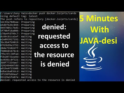 denied:requested access to the resource is denied || docker push quick solution