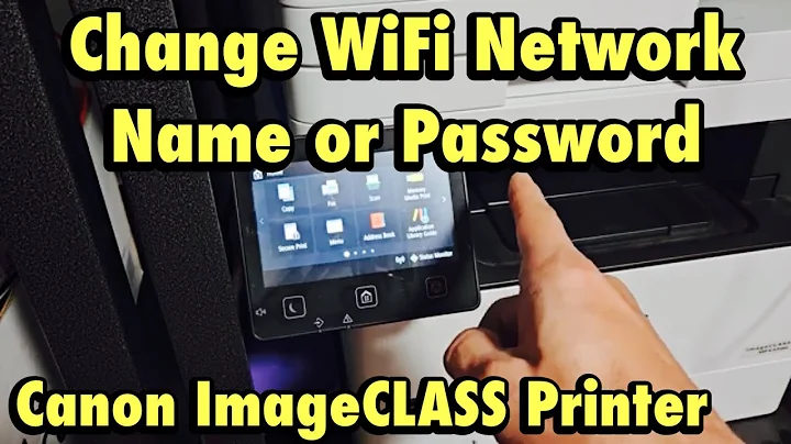Canon ImageClass Printer: Change Wifi Network or Password (MF445dw, MF455dw, MF453dw, etc)