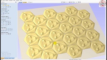 #Vectric #Aspire #Texture Tutorial-23 #3D #Wall #Tile #Decorative #Interior #Design #POP #Mold #Art