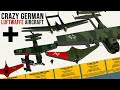 Crazy german luftwaffe aircraft type  size comparison 3d