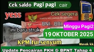 HASIL CEK SALDO PKH BPNT TAHAP 4 MINGGU 19 OKTOBER 2025 KEJUTAN INI DIA HASILNYA SIMAK YA