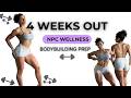 Suit Measuring, Mindset, Check-ins + Feeling 4 Weeks Out | NPC Wellness Bodybuilding Prep