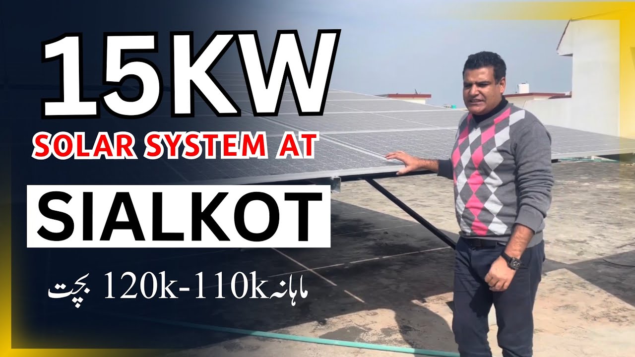 15kw solar system installtion at sialkot in 2024| customize structure for solar system