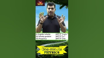 Different Quantities same Dimensional Formula | JEE/NEET | M.SHADAB(MSD Sir)