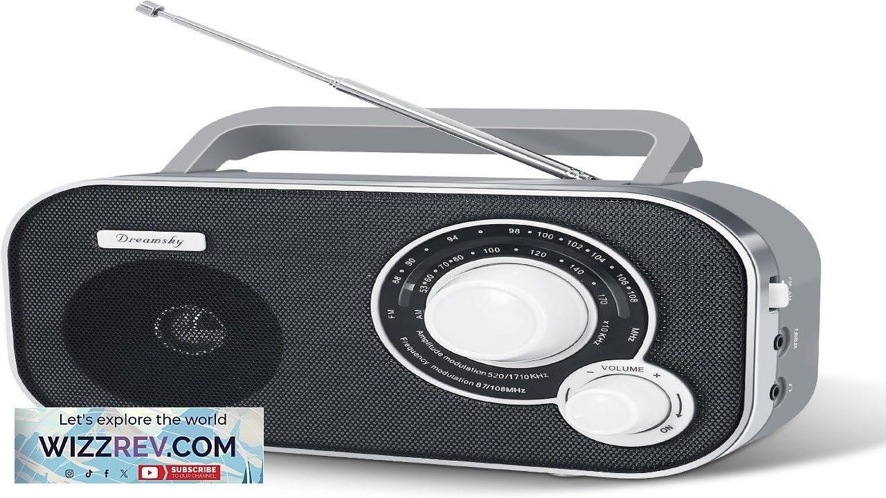 DreamSky AM FM Portable Radio Plug In Wall or Battery Operated - YouTube