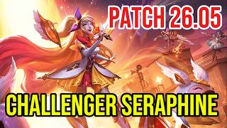 Seraphine Support Full Gameplay | Challenger | Mikyx (SK Gaming) | Patch 26.05