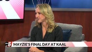 Saying goodbye to Mayzie Olson on her last day at KAAL