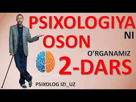 2-DARS|PSIXOLOGIYA DARSLARI 0 DAN|PSIXIK JARAYONLAR