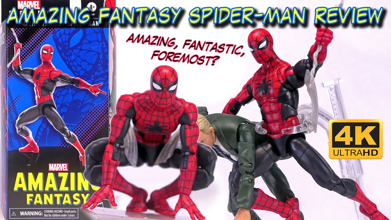 Amazing Fantasy Spider-Man Unboxing and Review Hasbro Marvel Legends  Comparison 