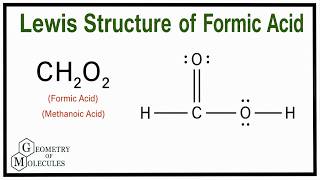 Lewis Structure of Formic Acid (HCOOH) | Step-by-Step Lewis Dot Structure