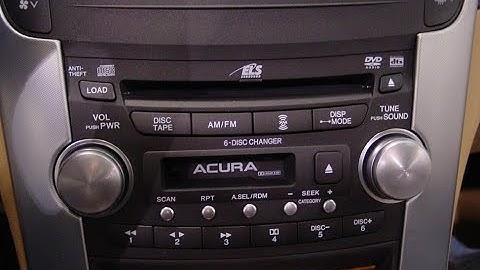 Acura TL Radio Code Instructions | Step-by-Step Unlock Guide