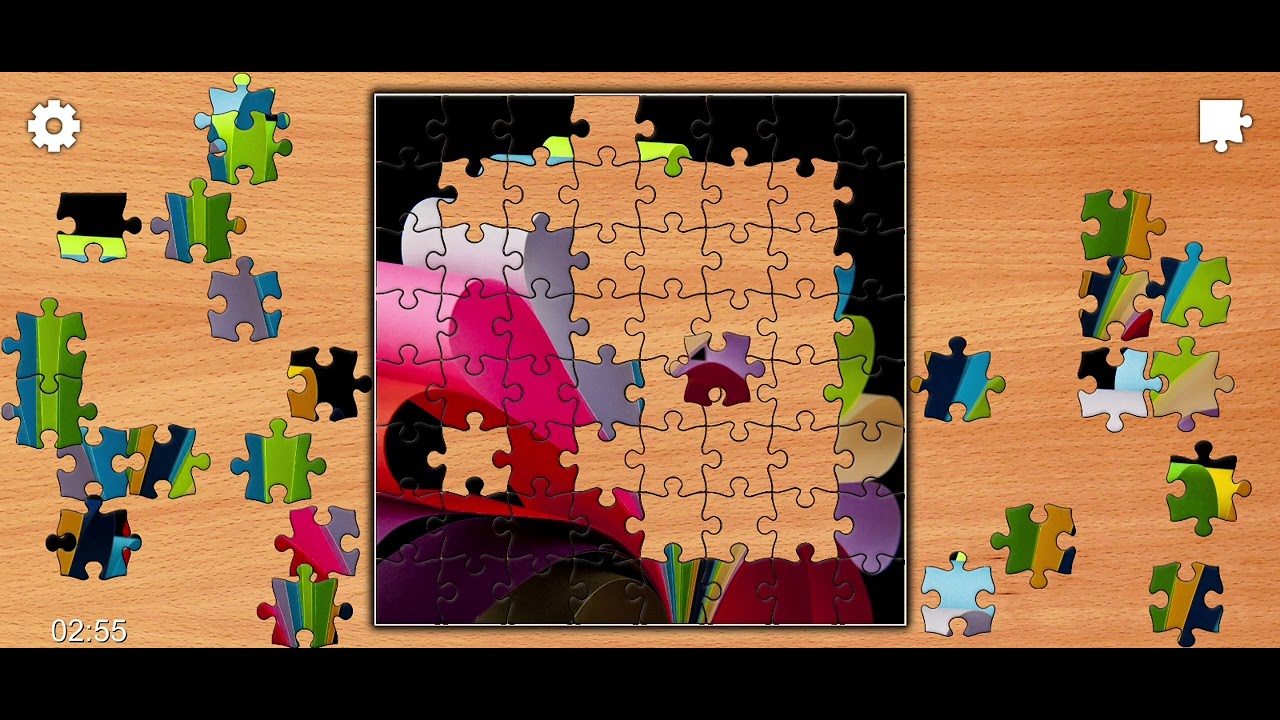 Jigsaw Puzzle Colourful paper In Rainbow Shape Clue 🧩🗝️🌈🌈@Puzzlegameiq123##
