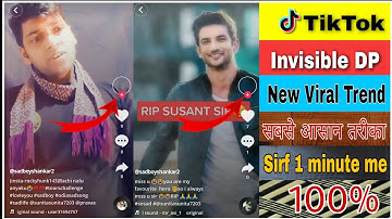How to make your Tiktok DP invisible||Tiktok new trend||transparent profile picture in Tiktok 🔥