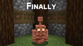 News in Snapshot 25w31a - Copper Golems! Copper Equipment! Shelves!