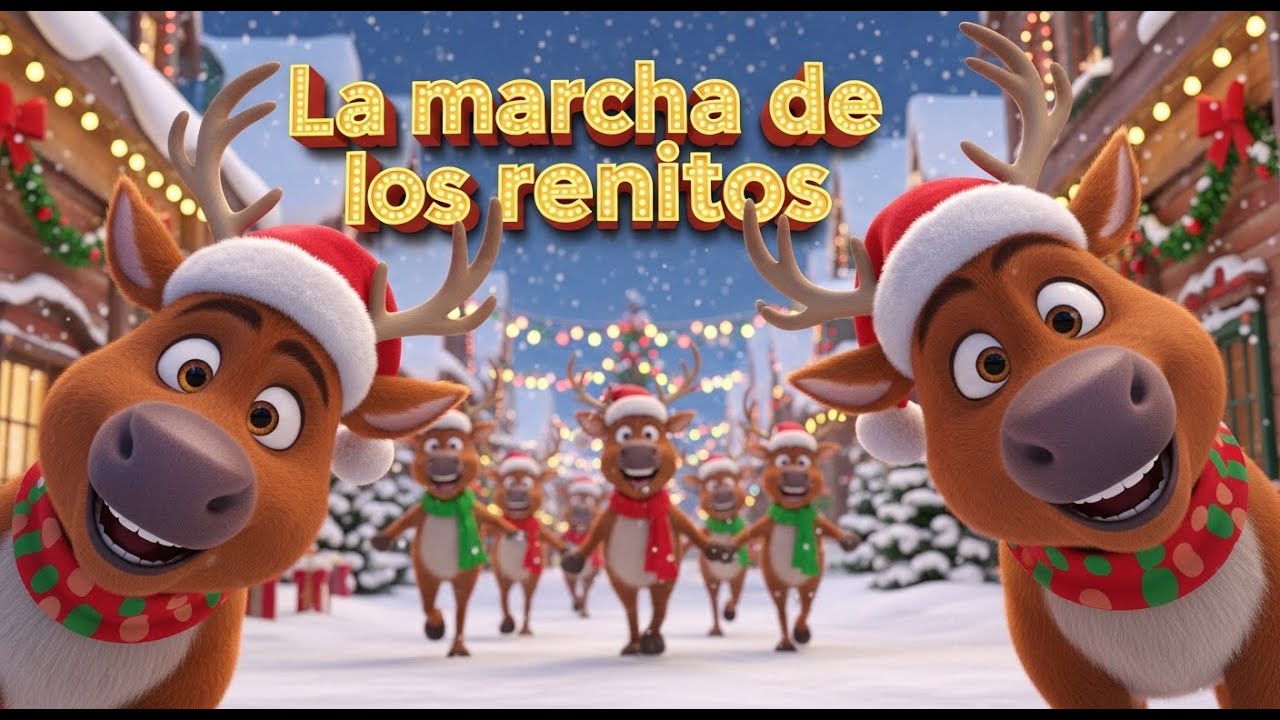 “La marcha de los renitos”, una canción navideña infantil alegre, divertida y muy bailable.