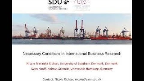 Necessary Condition Analysis (NCA) in International Business (IB)