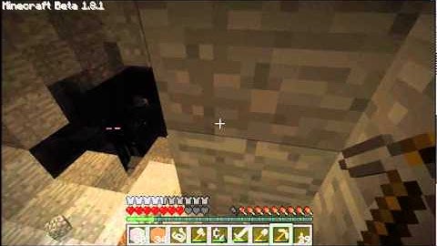 Minecraft 1.8: My first Enderman encounter