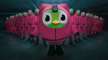 Korean or Get Eaten -  Duolingo x Squid Game