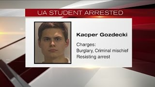 UA student arrested