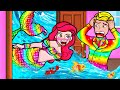 Paper Dolls Dress Up - Costume Mermaid Ariel or Rainbow Wife Special - DIY Dresses Handmade