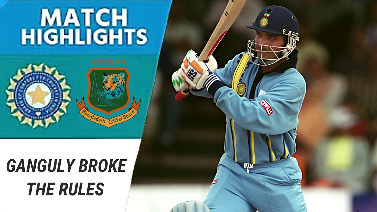 ⁣Sourav Ganguly Broke the Rules | The Birth of India’s Aggressive Batting | India vs Bangladesh 2000