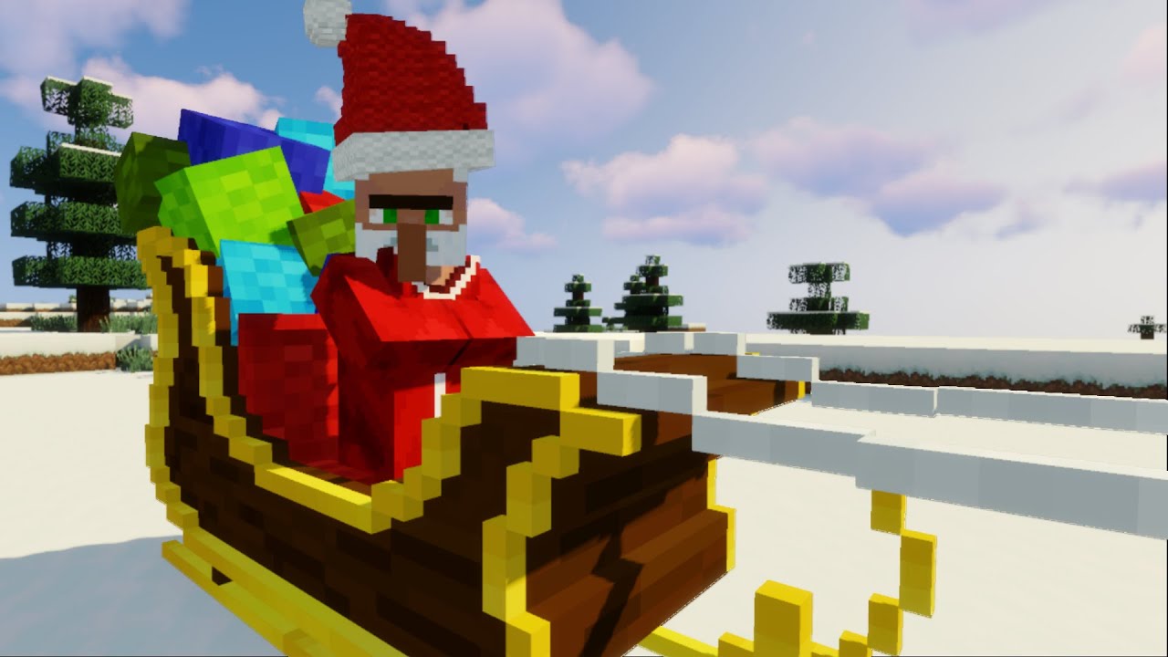 What if Santa was in Minecraft? - So I made Santa in Minecraft... One version where he is nice, and gives you presents, one version where he is.. well, not so nice. 
