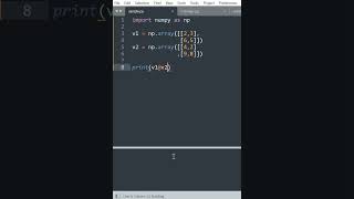 DO YOU KNOW THIS operator in Python - used for matrix multiplication #shorts #shortvideo #short