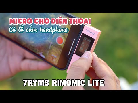 MICRO THU ÂM KHÔNG DÂY DÀNH CHO ĐIỆN THOẠI 7RYMS RIMOMIC LIVE MÀU HỒNG | Có lỗ cắm Headphone