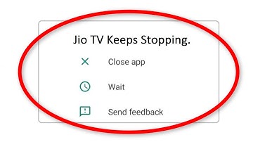 How To Fix Jio TV Keeps Stopping Error Android || Fix Jio TV Not Open Problem Android