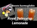 Dates syrup Lemonade/ how to make lemonade with ginger/ Lemon juice / healthy lemonade
