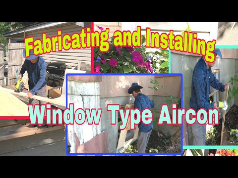 (#DIY) How to Install and Fabricate Window type Aircondistioner
