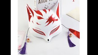 Fox Mask Party Half Face Japanese Cosplay Masks Masquerade Festival Costume from Aliexpress