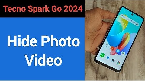 HOW TO HIDE PHOTO VIDEO, Tecno Spark go 2024 me Photo and video chhipaye, photo hide kaise kare