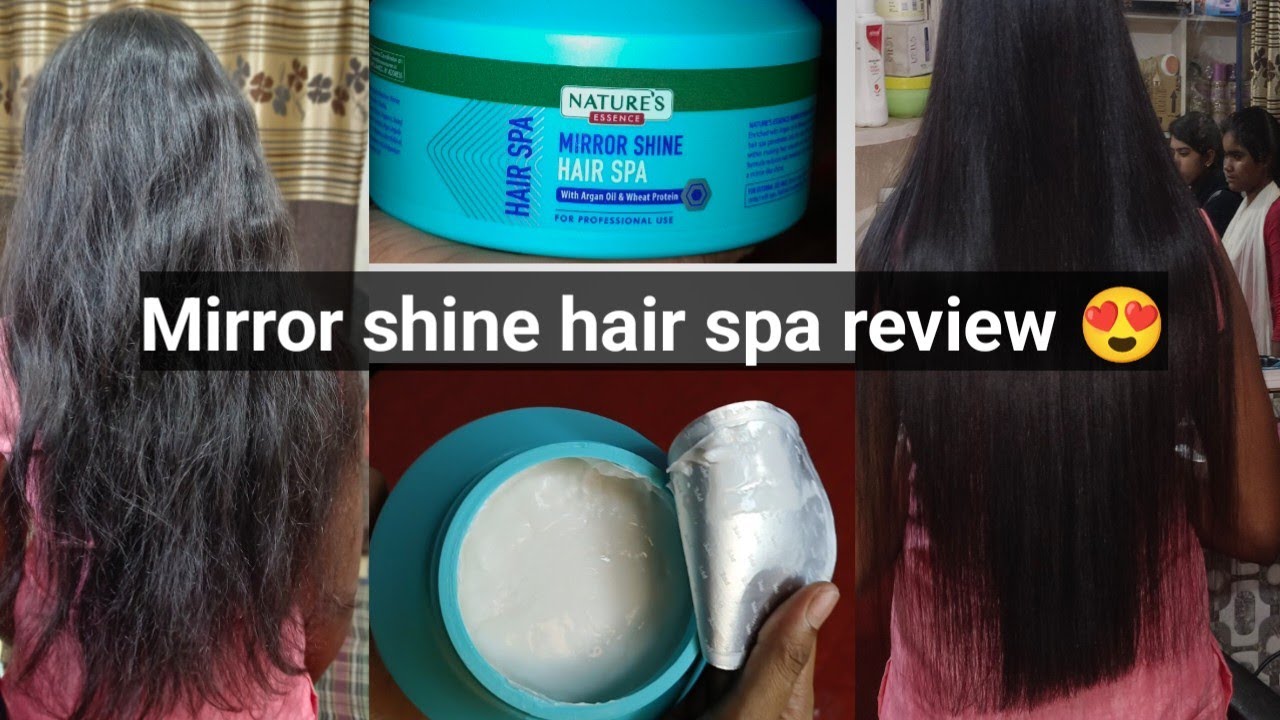 Mirror shine hair spa with Argan oil &wheat protein ll hair spa kaise