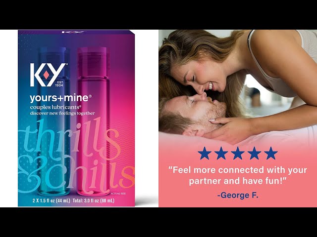 ky lubricant his and hers Yours+Mine, Couples Lubricants , 2 Count, 1.5 fl oz (44 ml) Each main image 1